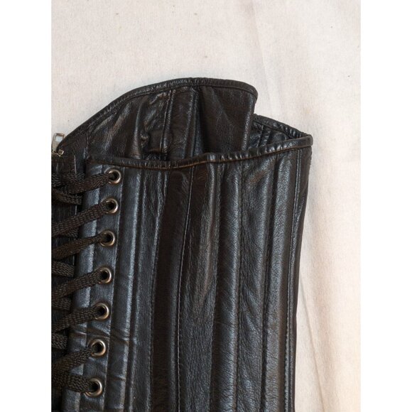 Northbound Leather Sweetheart Corset Zip Lace Up/zipper Womens 24 (6284) - Picture 9 of 16